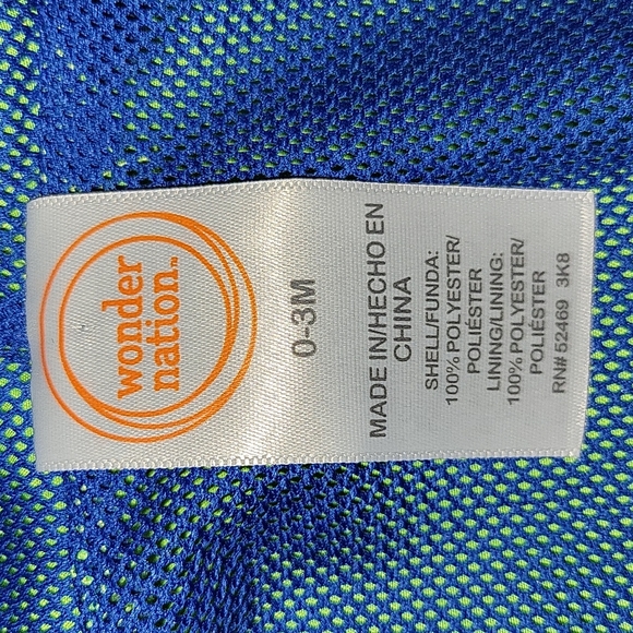 🦖 NWOT! 5/$25 Green Dinosaur Windbreaker/Rain Jacket Size 0-3M - Picture 3 of 6